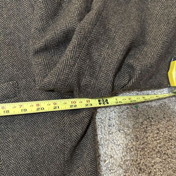 Oscar de la Renta Men's Brown Sport Coat 46R Blazer Jacket Merino Wool Lambswool - Picture 6 of 15